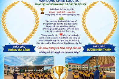 Vinh danh thầy giáo Hoàng Văn Cảnh và thầy giáo Dương Minh Thành tại Hội thi Vận dụng Chiến lược 6C!