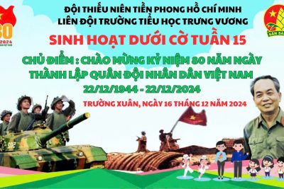 SINH HOẠT DƯỚI CỜ TUẦN 15