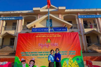 Liên đội Trường Tiểu học Trưng Vương long trọng tổ chức Ngày hội “Thiếu nhi vui khỏe – Tiến bước lên Đoàn”